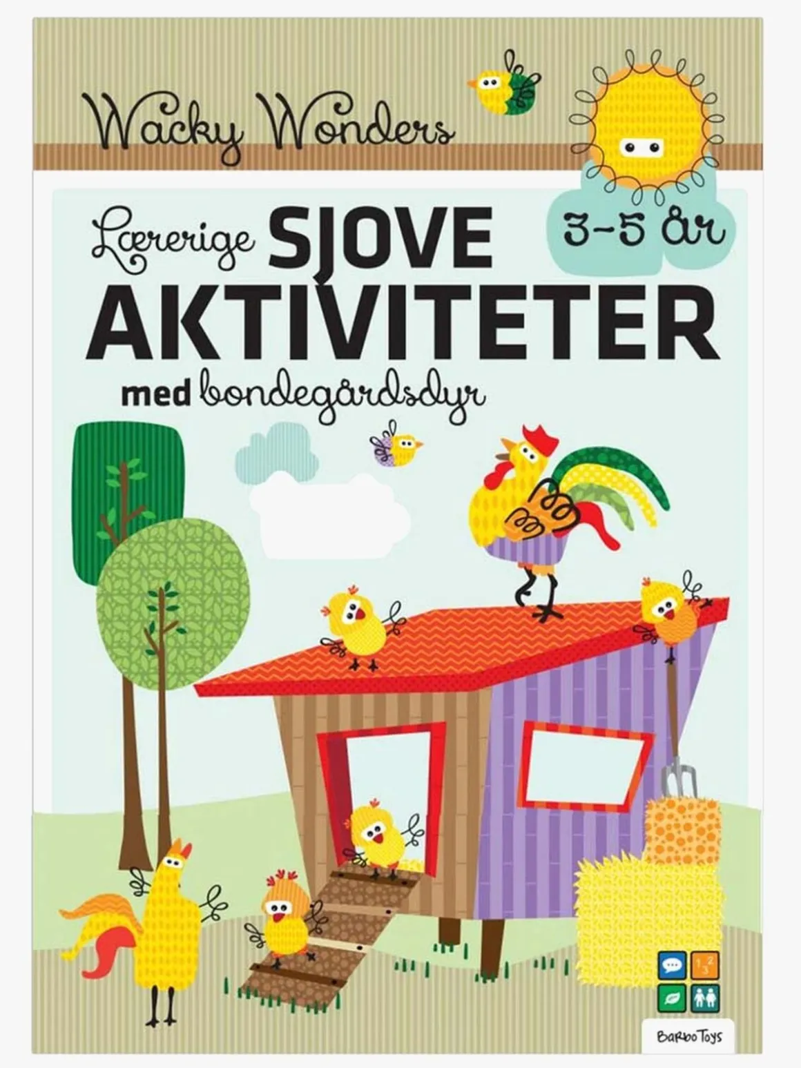 Aktivitetsbog med Lærerige Sjove Wacky Wonders