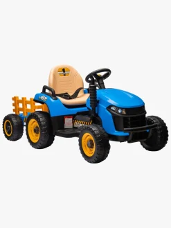Alex's Garage Eltraktor med Trailer, Blå