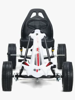 Alex's Garage Pedalbil Go-kart, Hvid