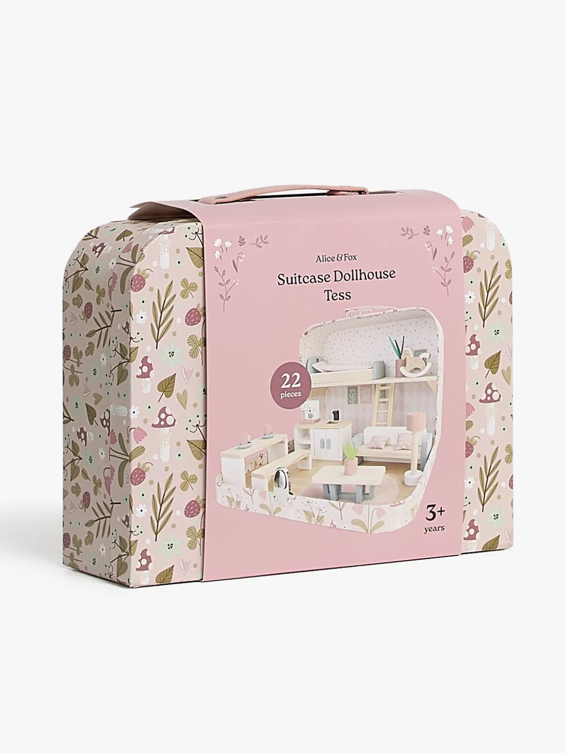 Alice & Fox Kuffert Dukkehus, Pink
