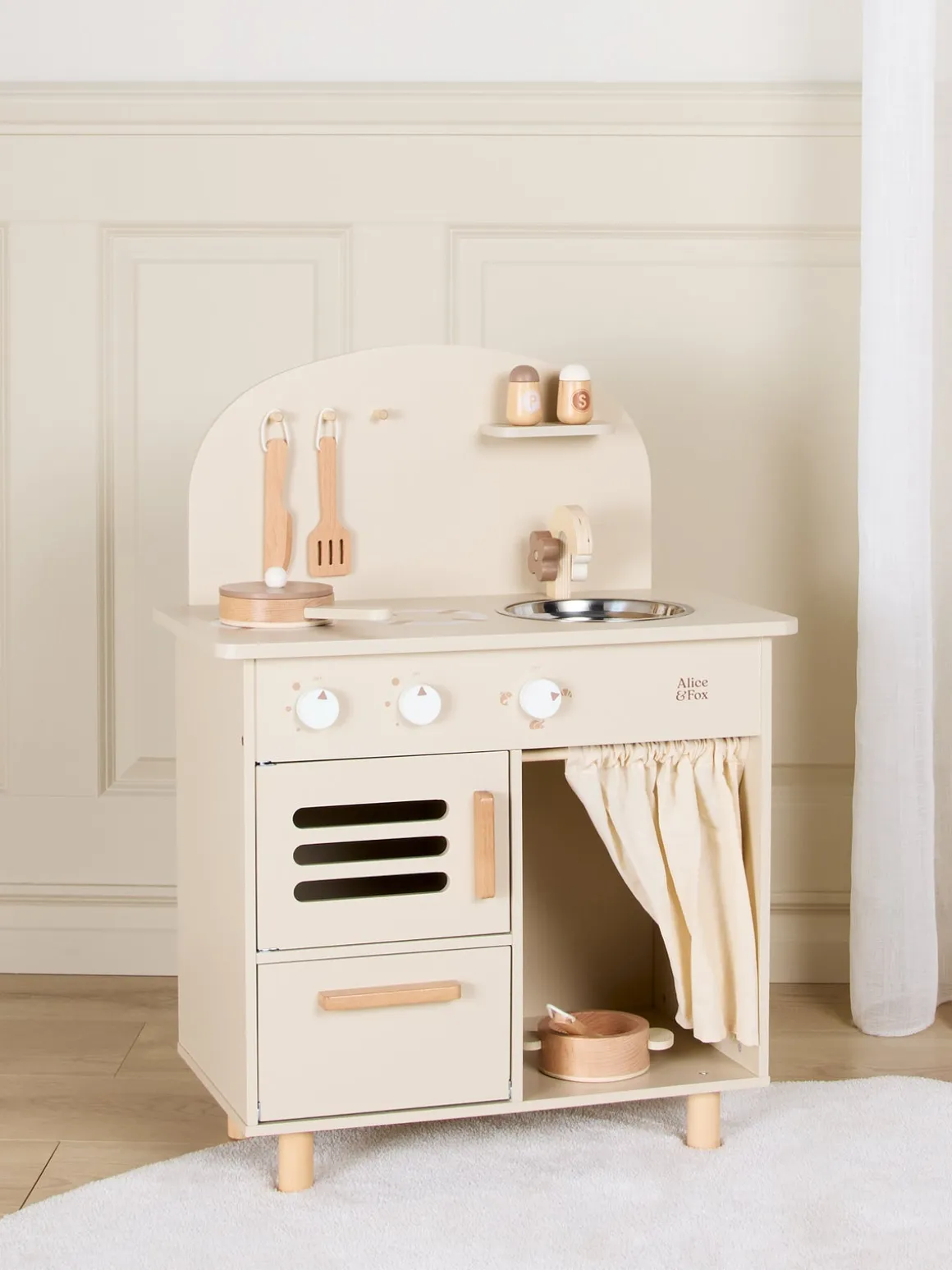 Alice & Fox Retro Køkken Sæt, Beige