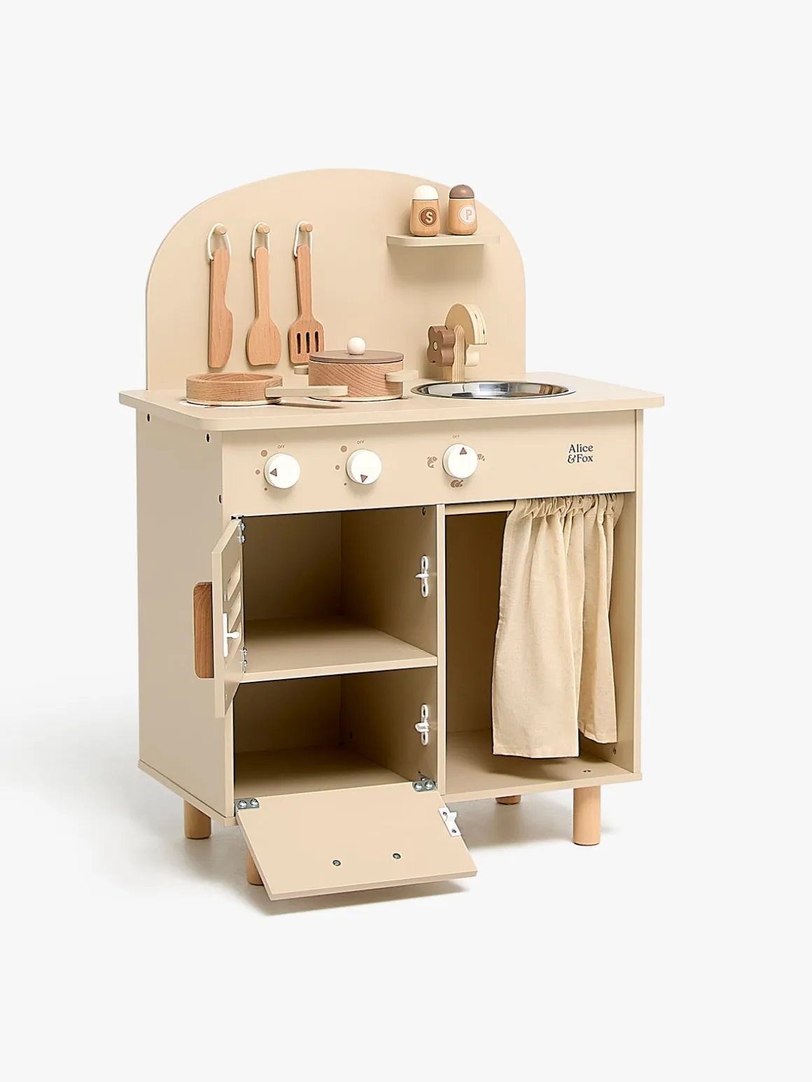 Alice & Fox Retro Køkken Sæt, Beige