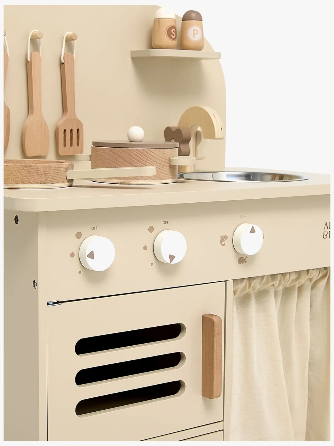 Alice & Fox Retro Køkken Sæt, Beige