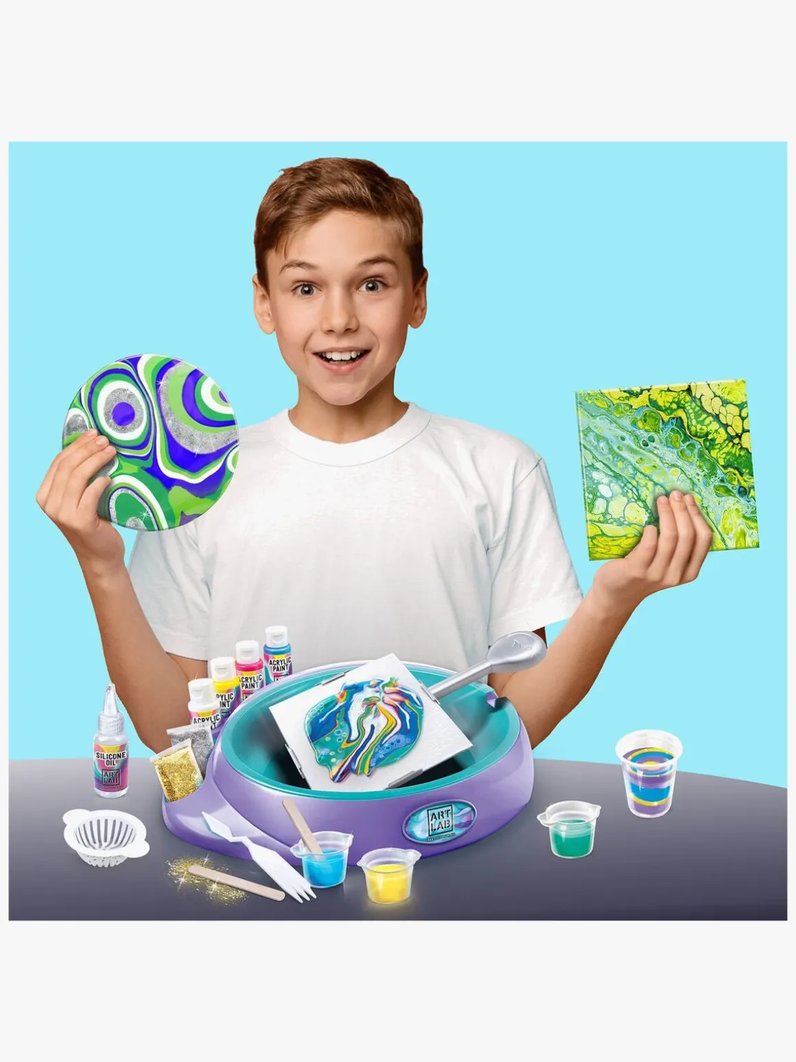 Art Lab Pouring Art Studio Malesæt