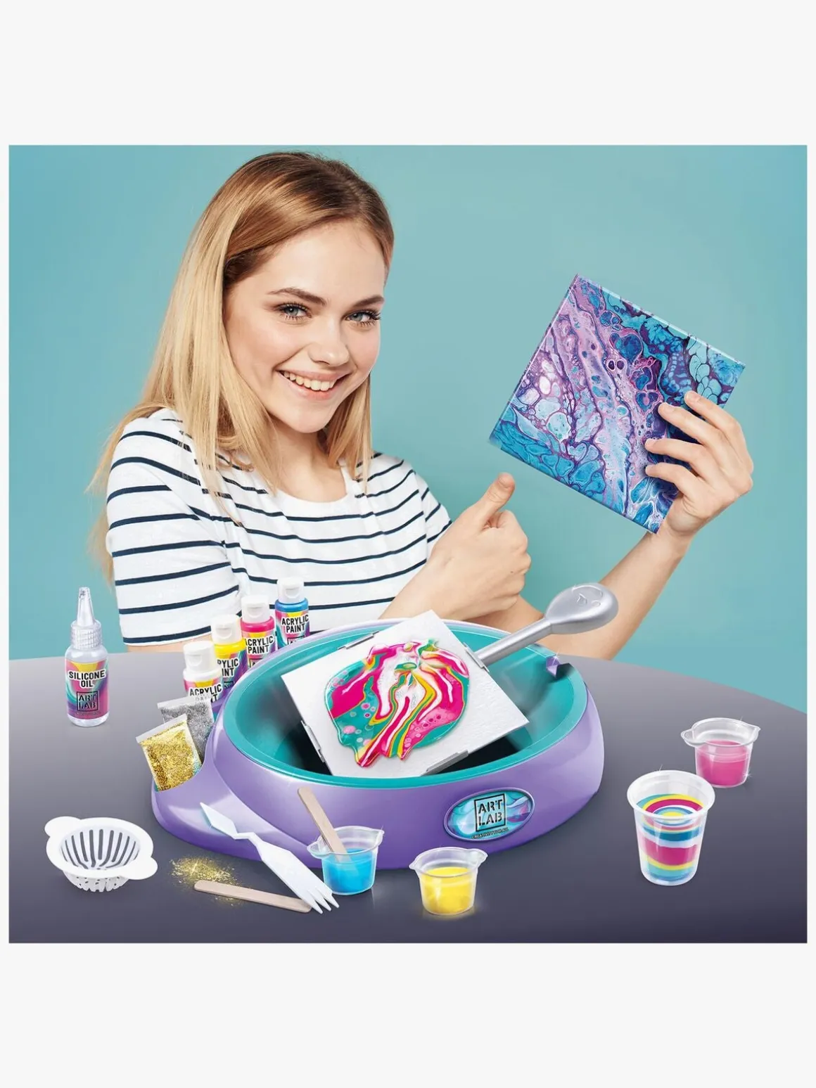 Art Lab Pouring Art Studio Malesæt