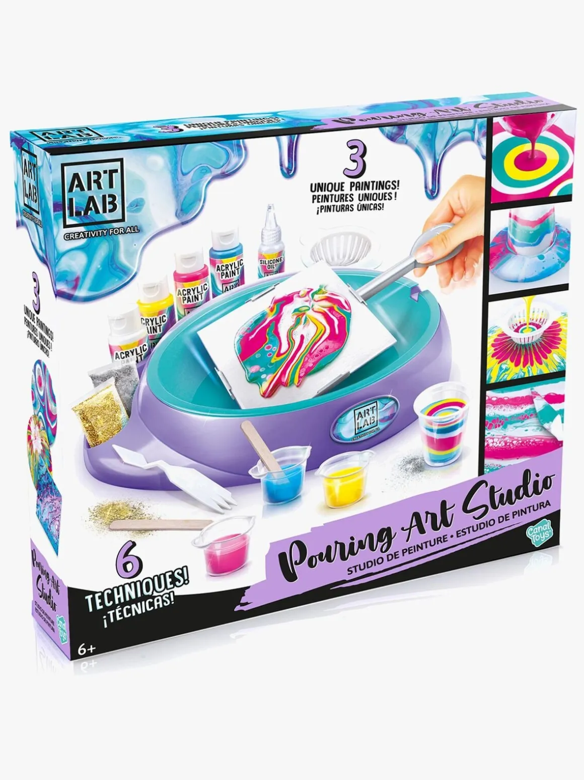 Art Lab Pouring Art Studio Malesæt