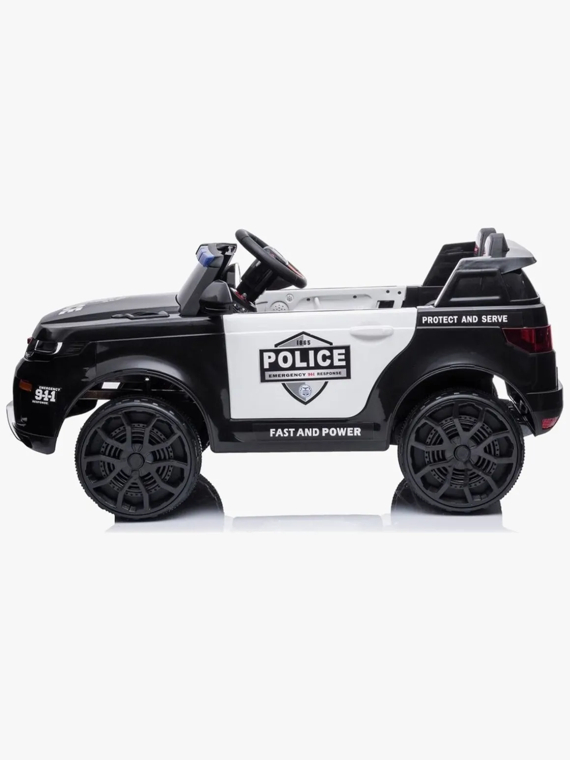 Azeno Elbil Politibil SUV 12V, Sort