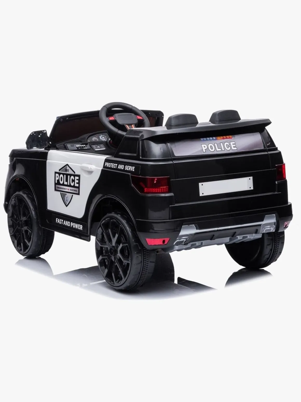 Azeno Elbil Politibil SUV 12V, Sort