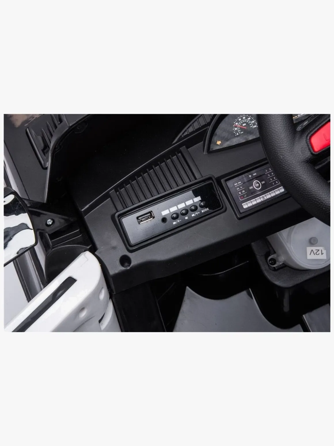 Azeno Elbil Politibil SUV 12V, Sort