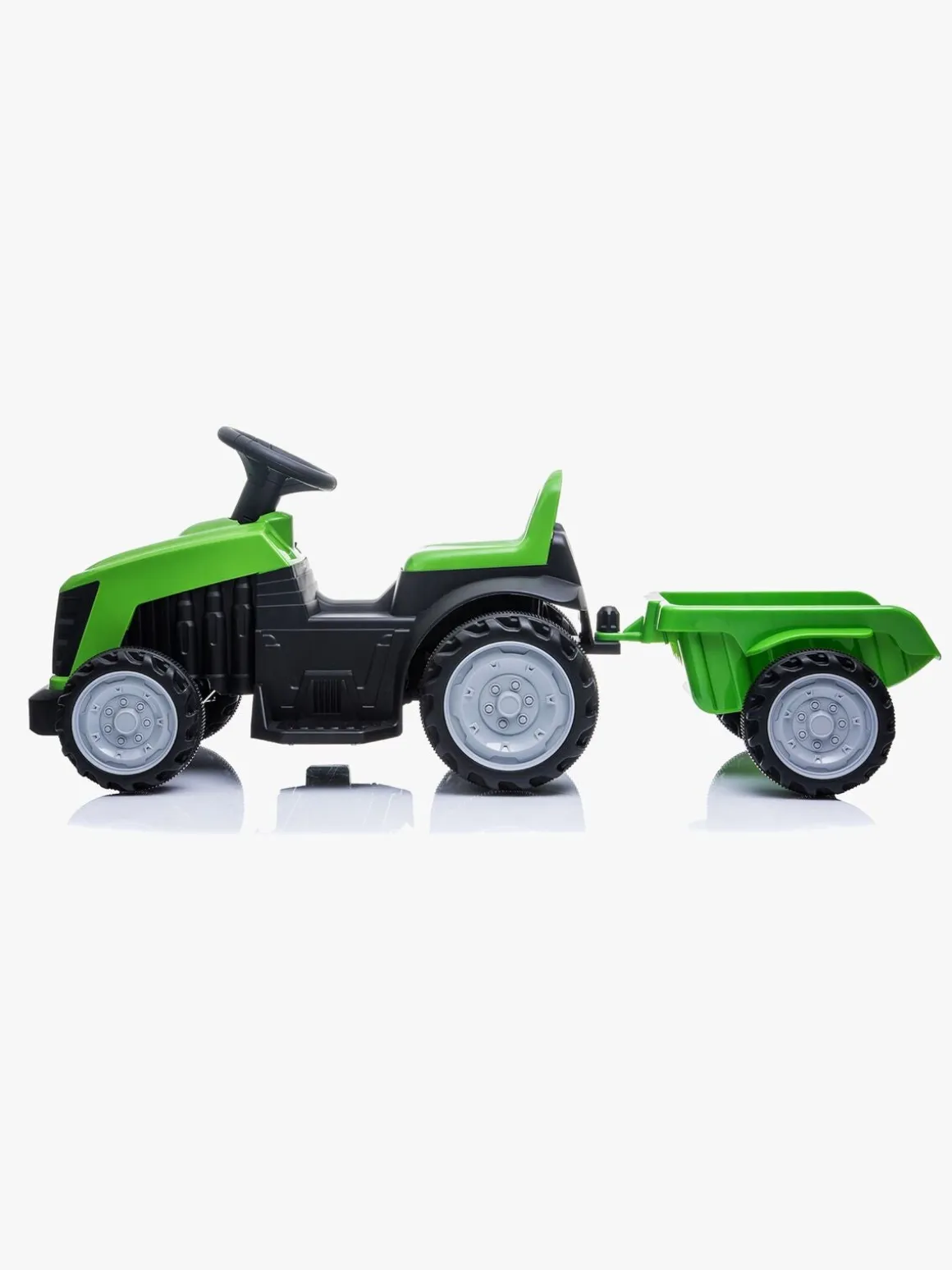 Azeno Eltraktor m. Anhænger, Grøn