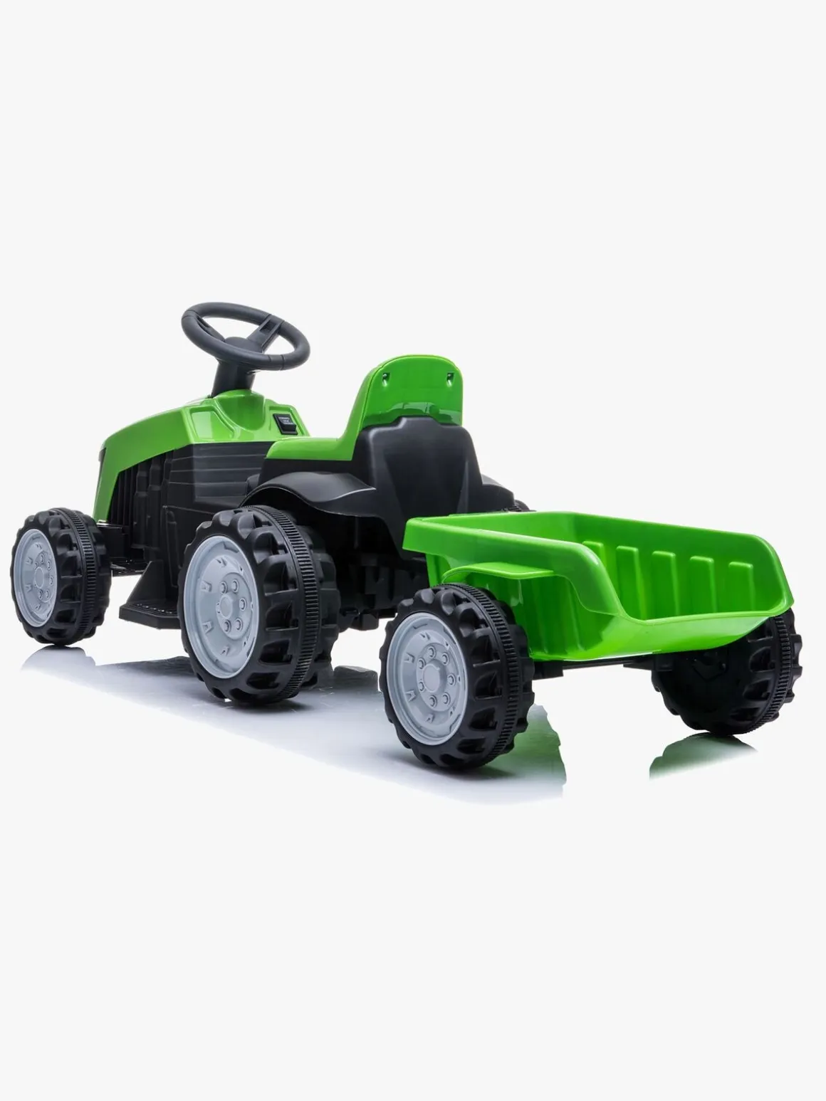 Azeno Eltraktor m. Anhænger, Grøn