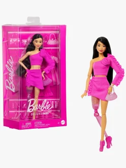 Barbie Deluxe Style Dukke Sort Hår & Benprotese