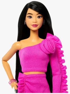 Barbie Deluxe Style Dukke Sort Hår & Benprotese