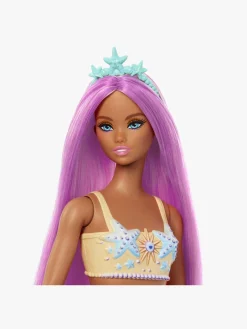 Barbie Dukke Havfrue med Farverig Hår, Orange