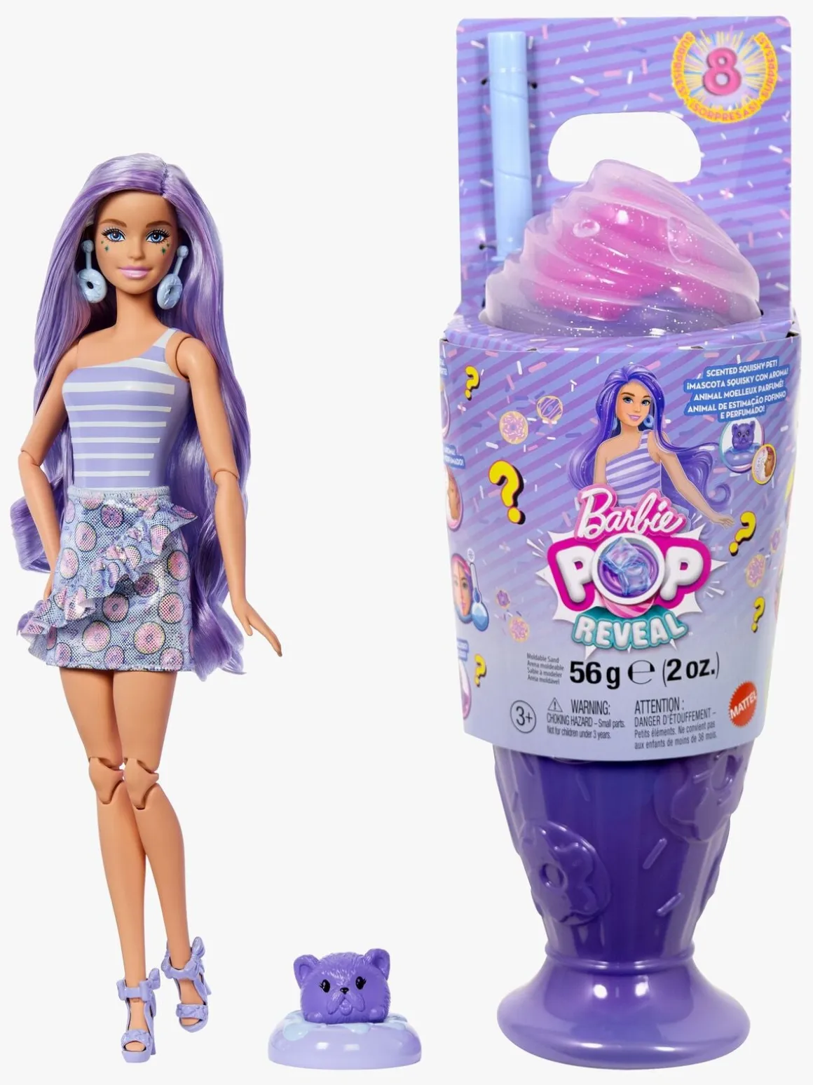 Barbie Pop Reveal Dukke Treats Series, Lilla