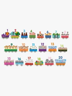 Barbo Toys 123 Puslespil Tog med Dyr 20 Brikker