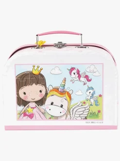 Barbo Toys Lillie & Ellie Kuffert med Gulvpuslespil 24 Brikker