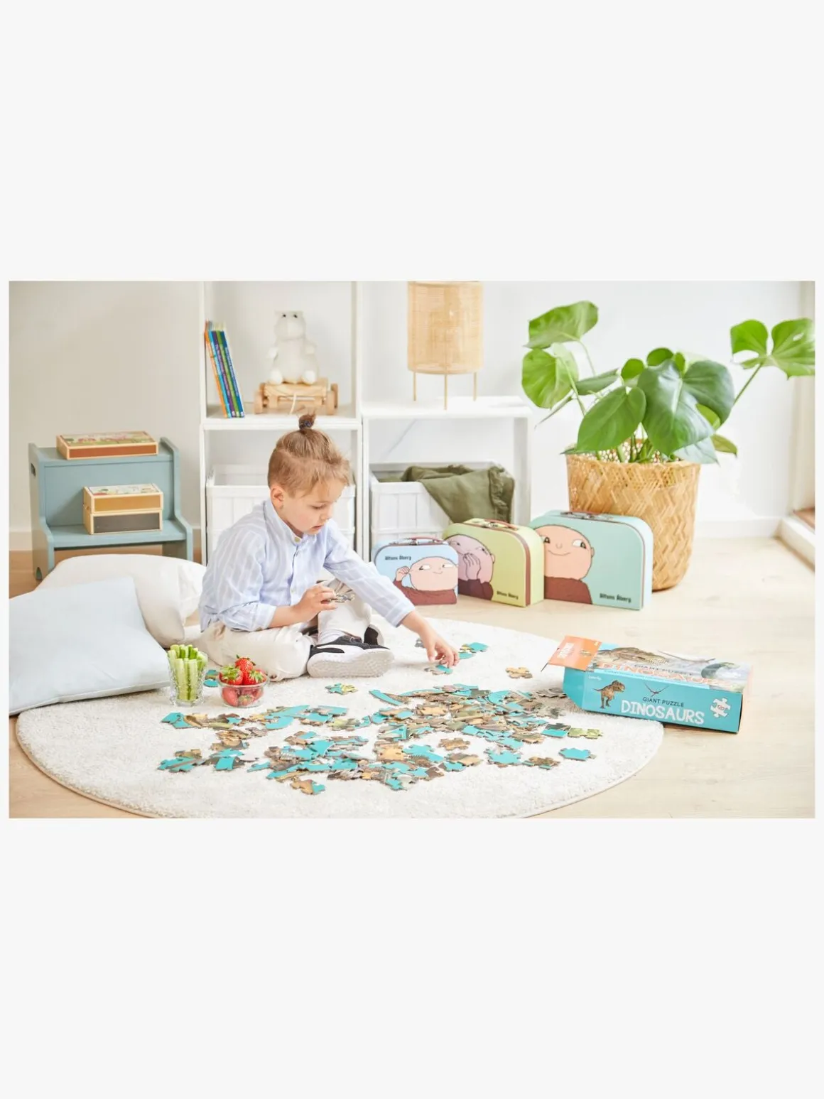 Barbo Toys Stor Gulvpuslespil Dinosaur 120 Brikker