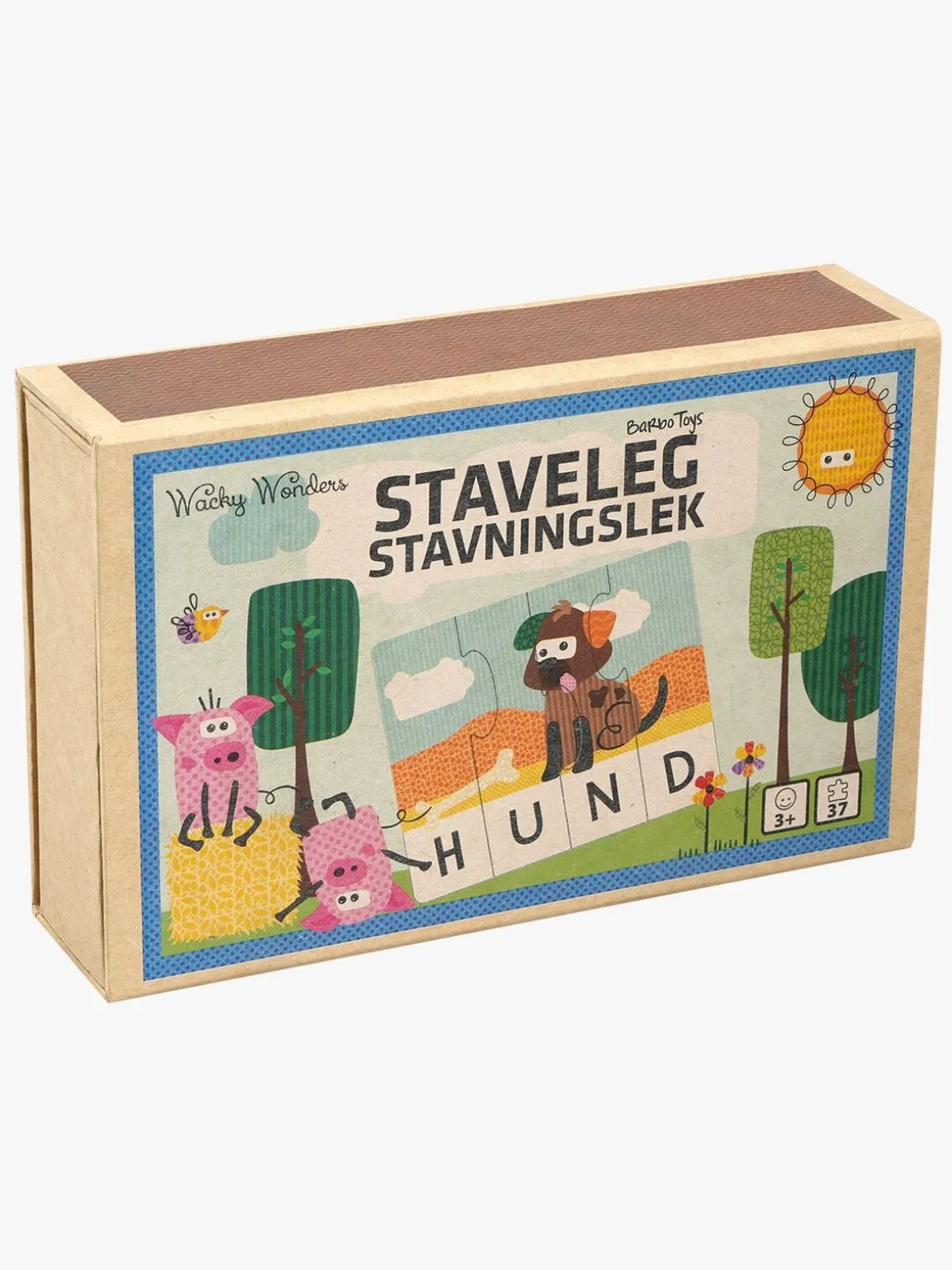 Barbo Toys Wacky Wonders Staveleg Puslespil 37 Brikker