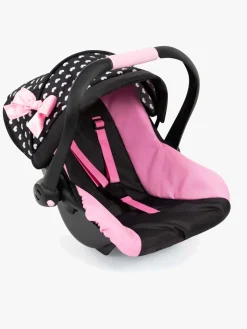 Bayer Design Autostol med Kaleche, Sort/Lyserød