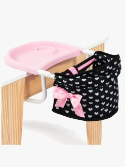 Bayer Design Babystol til Bord med Bakke, Sort/Lyserød