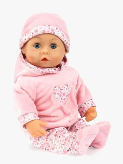 Bayer Design First Words  Interaktiv Dukke 38cm, Pink Blomster