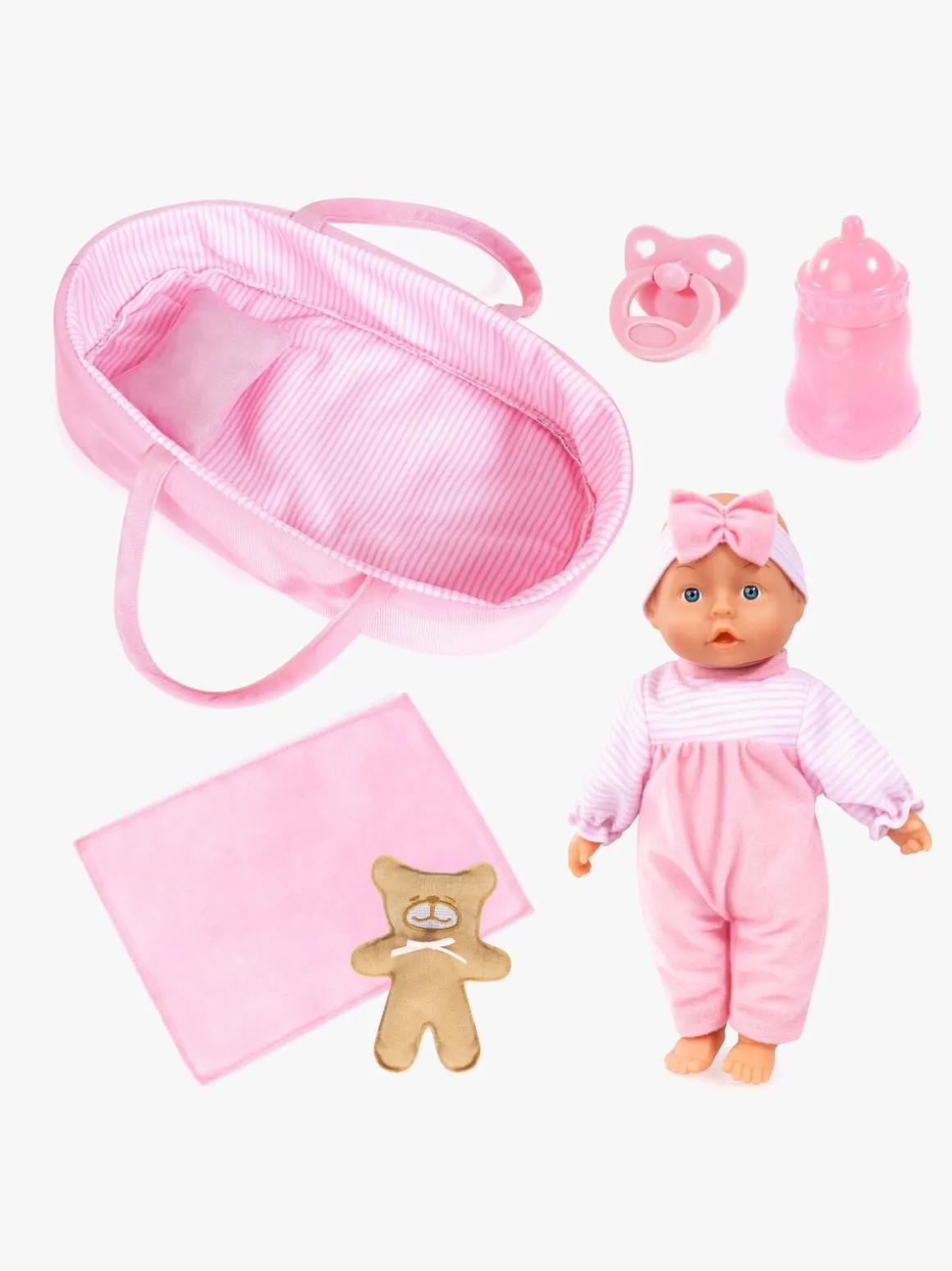 Bayer Design First Words Dukke 28 cm med Tilbehør