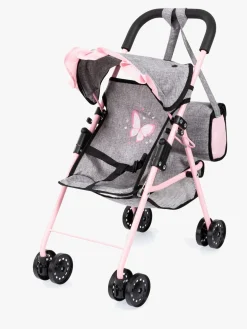 Bayer Design 10-i-1 Dukkevogn Sæt, Grå/Lyserød