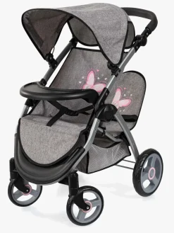 Bayer Design Twin Star Tvillingedukkevogn, Grå