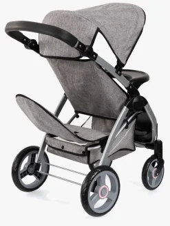 Bayer Design Twin Star Tvillingedukkevogn, Grå