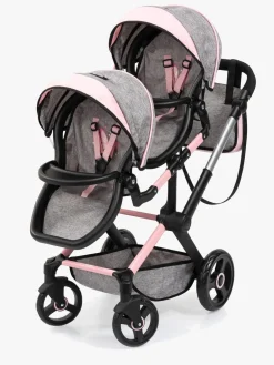 Bayer Design Xeo Twin Tvillingedukkevogn, Grå