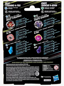 Beyblade Beat Tyranno & Knife Shinobi Spinnere 2-pak