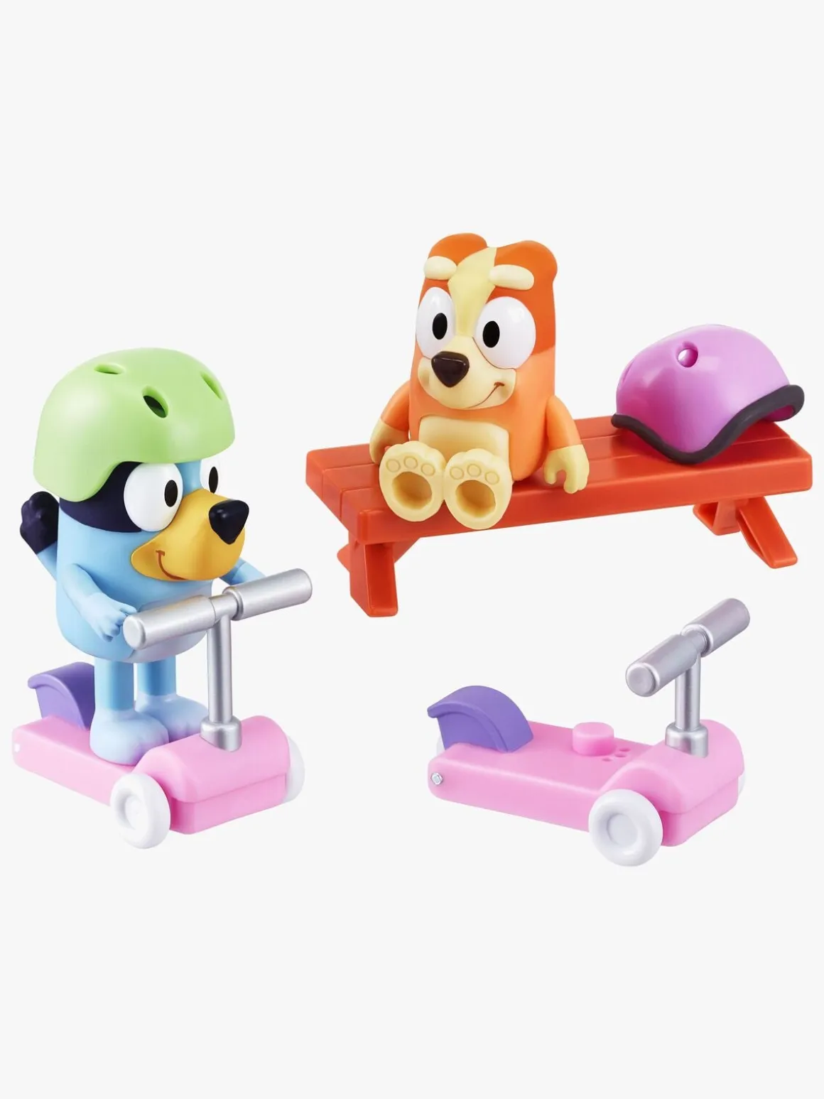 Bluey Figursæt Bluey & Bingo med Løbehjul