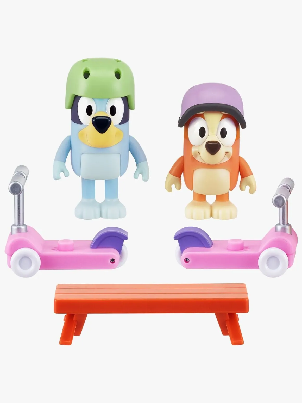 Bluey Figursæt Bluey & Bingo med Løbehjul