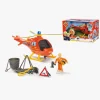 Brandmand Sam Helikopter med Figur Wallaby