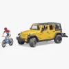 Bruder Jeep Wrangler Rubicon Unlimited m. Cykel