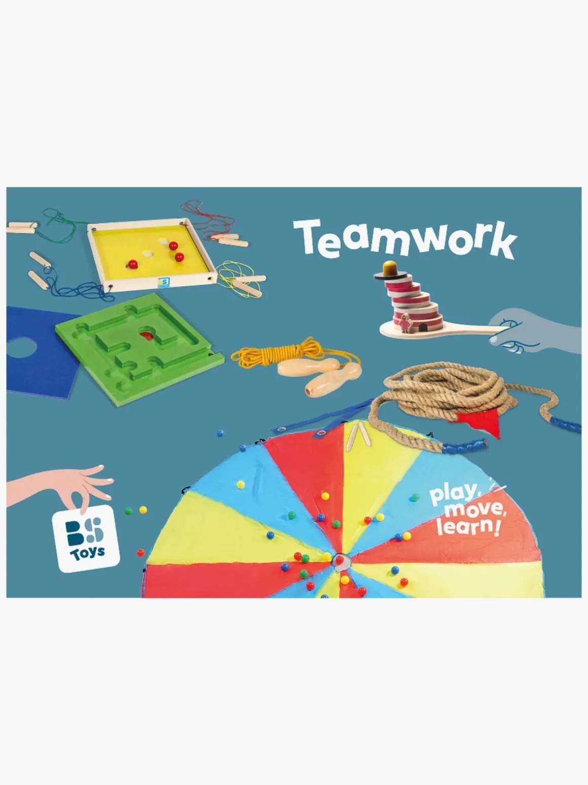 BS Toys Teamwork 5-i-1 Sæt