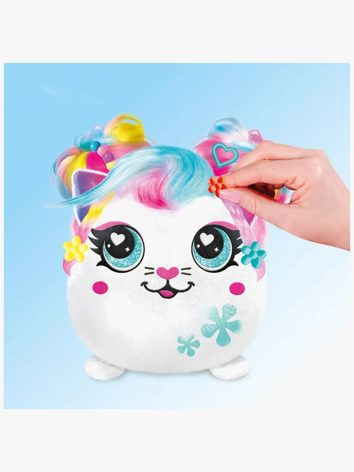 Canal Toys Airbrush Plush Hair'iffic Squishy Bamse Pal-Precious 17 cm