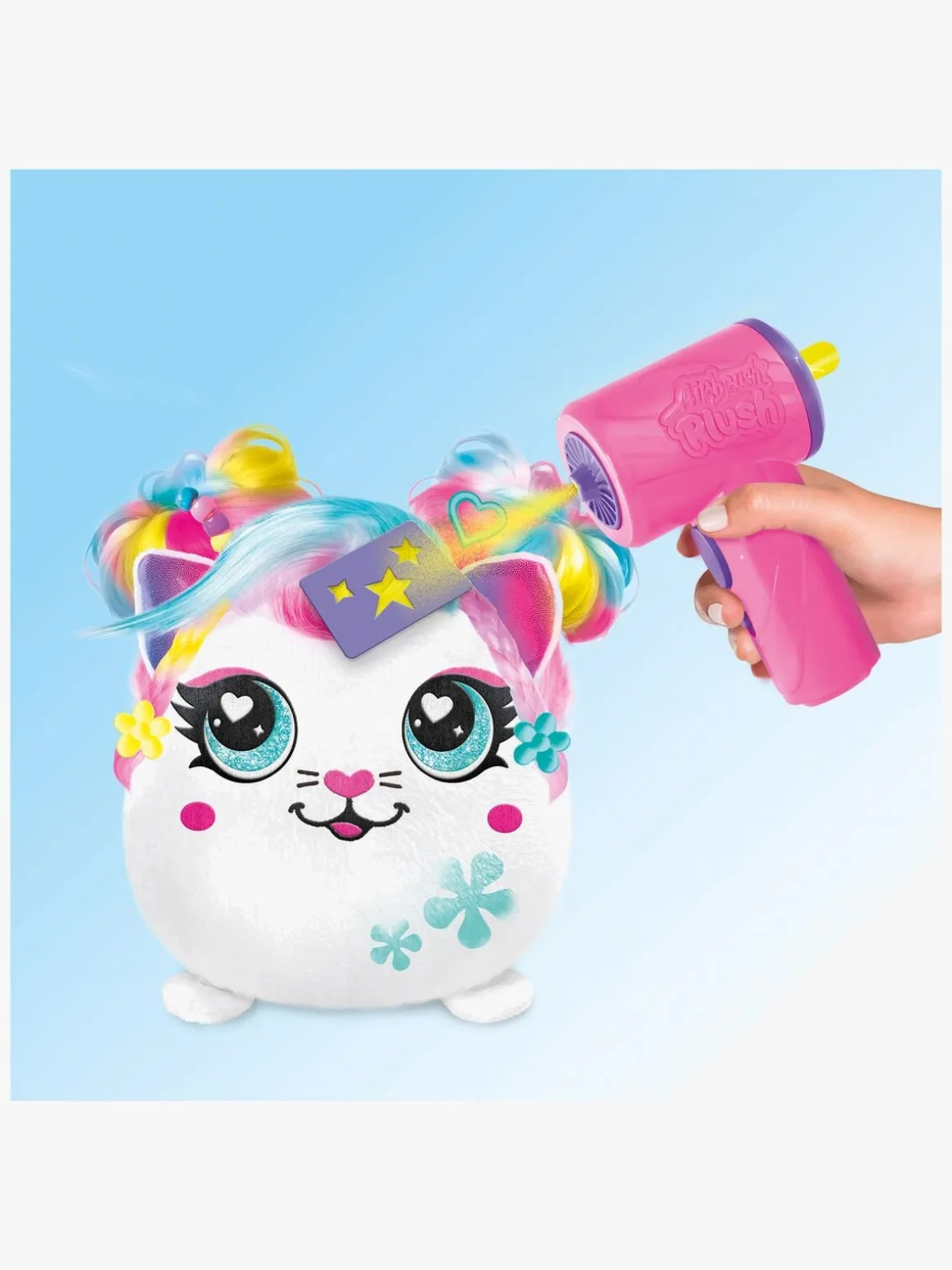 Canal Toys Airbrush Plush Hair'iffic Squishy Bamse Pal-Precious 17 cm