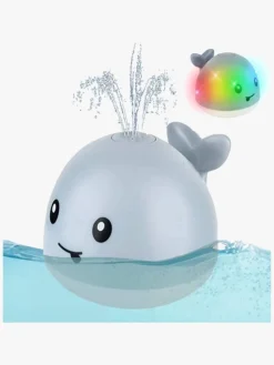 CarloBaby Badelegetøj Vandsprøjtende Hval m. Lys, Grå