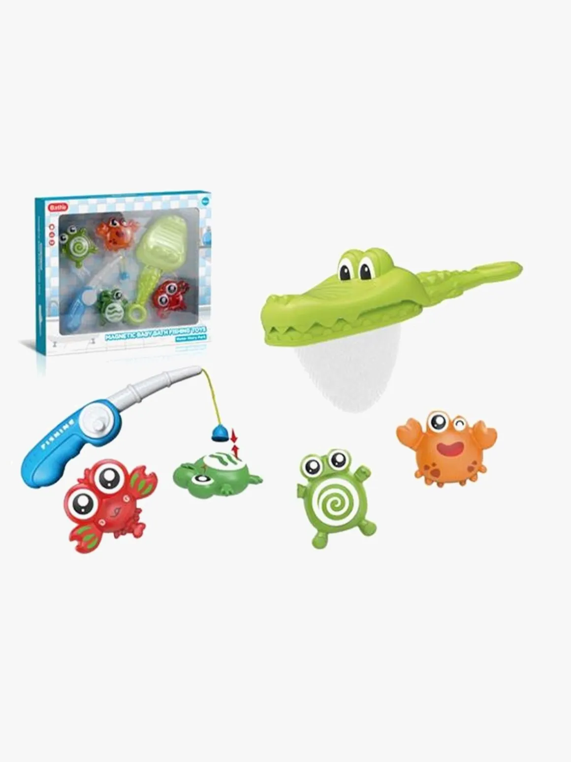 Cloudberry Castle Badelegetøj Magnetisk Fiskestang Krokodille