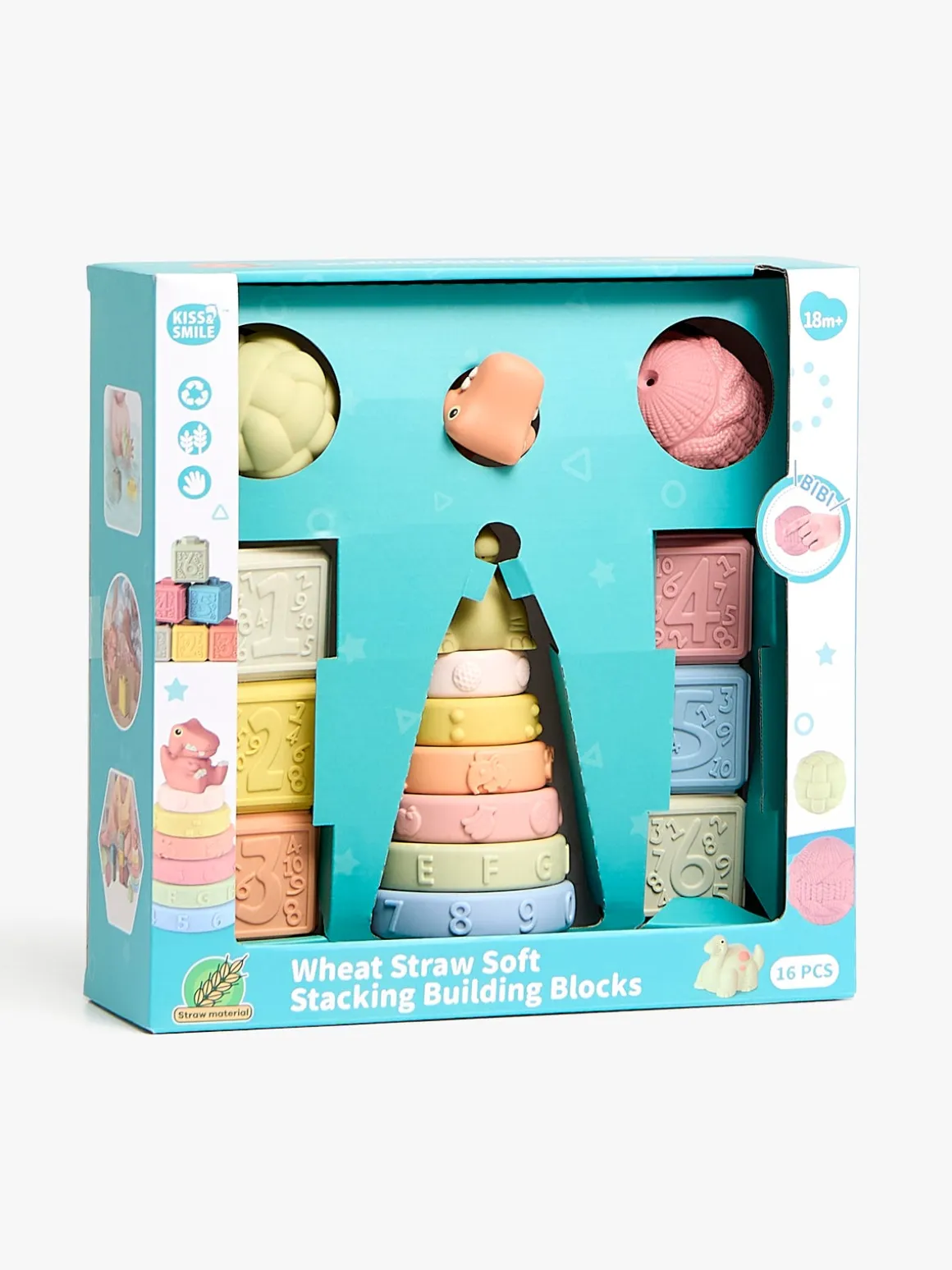 Cloudberry Castle Bløde Stableklodser 16 Stk.