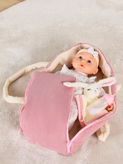 Cloudberry Castle Dukke med Bærekurv 40 cm, Pink