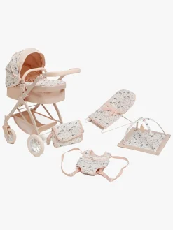 Cloudberry Castle Dukkevogn Konvertibel inkl. Dukketilbehør Kanin