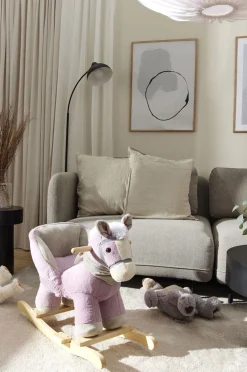 Cloudberry Castle Gyngehest med Ryglæn, Pink