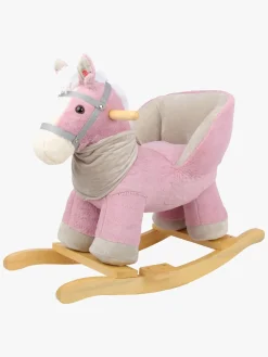 Cloudberry Castle Gyngehest med Ryglæn, Pink