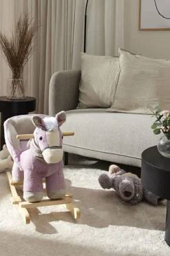 Cloudberry Castle Gyngehest med Ryglæn, Pink