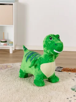 Cloudberry Castle Hoppedyr Dinosaur med Plysbetræk, Grøn