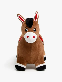 Cloudberry Castle Hoppedyr Hest med Plysbetræk, Brun