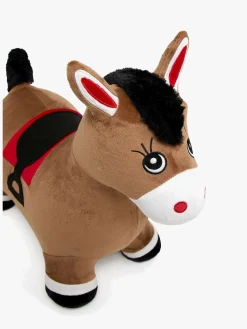 Cloudberry Castle Hoppedyr Hest med Plysbetræk, Brun